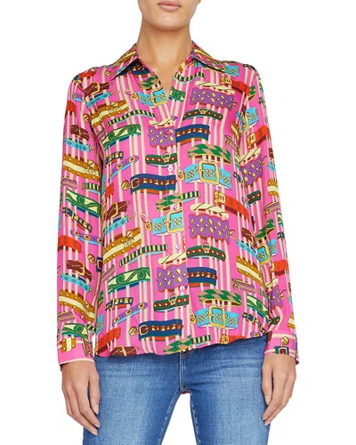 L Agence L'agence Nina Silk Blouse