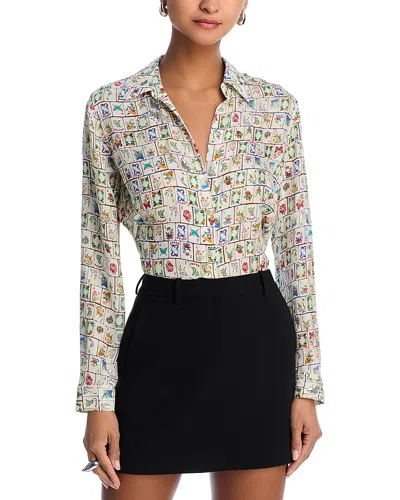 L AGENCE L'AGENCE NINA SILK BLOUSE