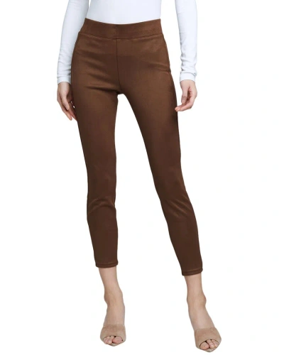 L Agence L'agence Nini High-rise Crop Pull On Jean Espresso Jean In Brown