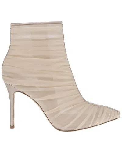 L Agence L'agence Noemie Tulle & Satin Bootie In Red