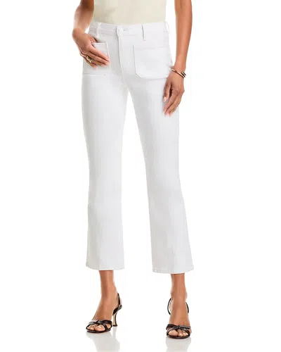 L Agence L'agence Noya High Rise Slim Flare Jeans In Blanc