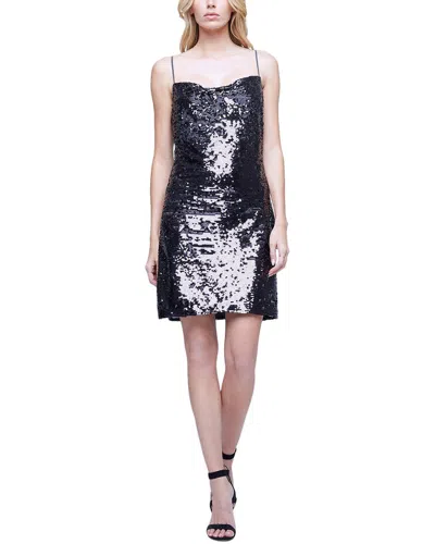 L AGENCE L'AGENCE NYLA COWL NECK MIDI SLIP DRESS