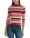 L Agence Olene Striped Turtleneck