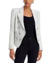 L Agence L'agence Ottilie Leather Blazer In White
