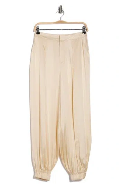 L Agence L'agence Palmer Silk Pants In Creme Brulee
