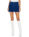 L Agence L'agence Paris Micro Mini Skirt In Blue