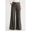 L Agence Pilar Metallic Herringbone Wide-leg Pants In Gray