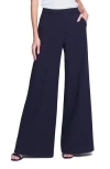 L Agence Luxe Lounge The Campbell High Rise Wide Leg Pant In Black