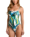L AGENCE L'AGENCE PRINTED BANDEAU ONE PIECE SWIMSUIT