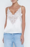L Agence Priya Lace Cami In White