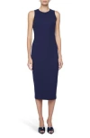 L Agence L'agence Racerback Midi Dress In Deep Midnight