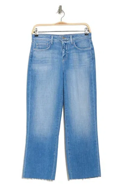 L Agence L'agence Raw Hem Straight Leg Jeans