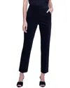 L Agence Rebel Slim Fit Stretch Cotton Ankle Trousers