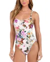 L Agence Remi Butterfly One Piece Ivory In Ivory