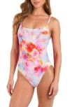 L'agence Remi Floral Print One-piece Swimsuit In Multi