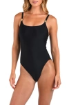 L Agence Remi One-piece Swimsuit In Black In Black