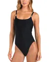 L Agence Remi One-piece Swimsuit In Black In Black