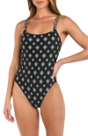 L Agence Remi Southwestern Basic Lingerie One Piece Black In Black