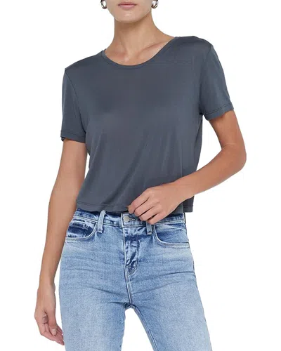 L Agence L'agence Remy Crew Neck Tee In Gray