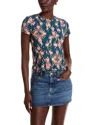 L'agence Ressi Short Sleeve Tee In Ganado Charcoal