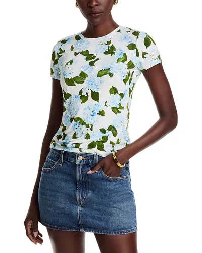 L AGENCE L'AGENCE RESSI CREWNECK HYDRANGEA TEE