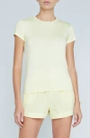 L Agence Ressi Slim-fit Tee In Pale Daffodil