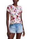 L Agence Rose-butterfly-print T-shirt