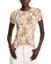 L'agence Ressi Fitted Tee In Ivory