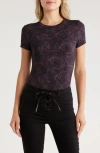 L'agence Ressi Rose T-shirt In Purple