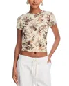 L Agence Ressi Short-sleeve Jungle Tee In Ecr Mt Tapestry Jungle