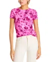 L Agence Ressi Short-sleeve Rose Tee In Pink