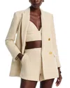 L Agence L'agence Riva Knit Double Breasted Blazer
