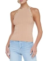 L AGENCE L'AGENCE ROSEMARY HIGH NECK BUTTON TANK