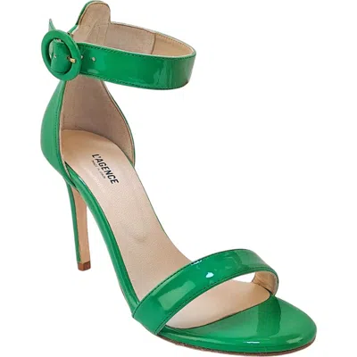 L'agence Rosette Ankle Strap Sandal In Bright Green