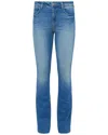 L Agence Marguerite Mid-rise Skinny Distressed Jeans In Blue