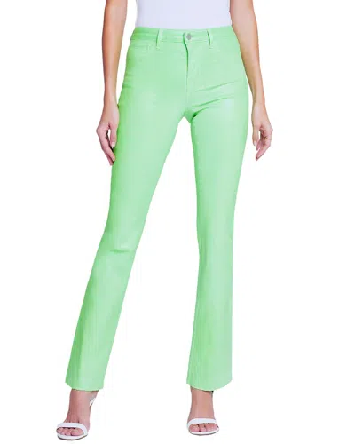 L Agence L'agence Ruth High-rise Straight Jean In Green