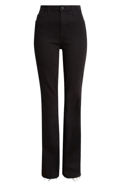 L Agence L'agence Ruth High Rise Straight Leg Jeans In Black