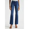 L'agence Ruth High Waist Raw Hem Straight Leg Jeans In Marlin
