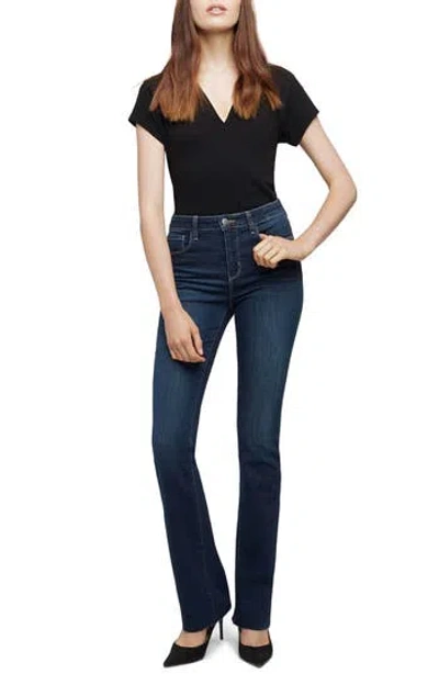 L'AGENCE L'AGENCE RUTH HIGH WAIST RAW HEM STRAIGHT LEG JEANS