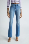L Agence L'agence Ruth Raw Hem Straight Leg Jeans In Seneca