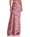 L Agence Ryker Bias-cut Silk Skirt In Mauve Multi