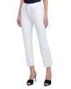 L Agence Sada Womens Denim High Rise Slim Jeans In Blanc
