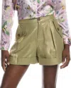 L Agence Safari Cotton-linen Short