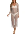L Agence Women's Shimmer & Shine Covers Sara Crochet Cover-up Dress In Champagne