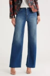 L Agence Scottie High Rise Wide Leg Jeans In Blue
