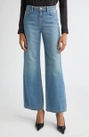 L Agence L'agence Scottie High Waist Wide Leg Jeans In Blue