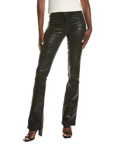L Agence L'agence Selma High-rise Sleek Noir/natural Con Coat Baby Bootcut Jean