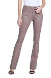 L Agence L'agence Selma High Waist Baby Bootcut Jeans In Deep Taupe Coated