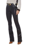 L Agence L'agence Selma High Waist Baby Bootcut Jeans In Noir/natural Con Coat