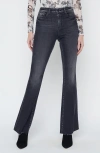 L'agence Sera High Rise Sneaker Flare Jeans In Obsidian